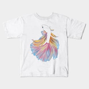 Rainbow Betta Kids T-Shirt